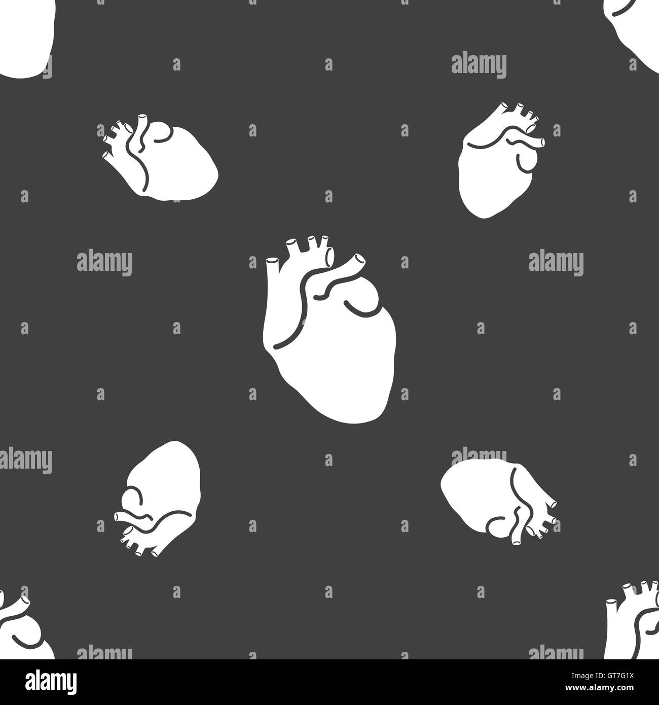 Coeur de l'homme signe. Motif transparente sur un fond gris. Vector Illustration de Vecteur