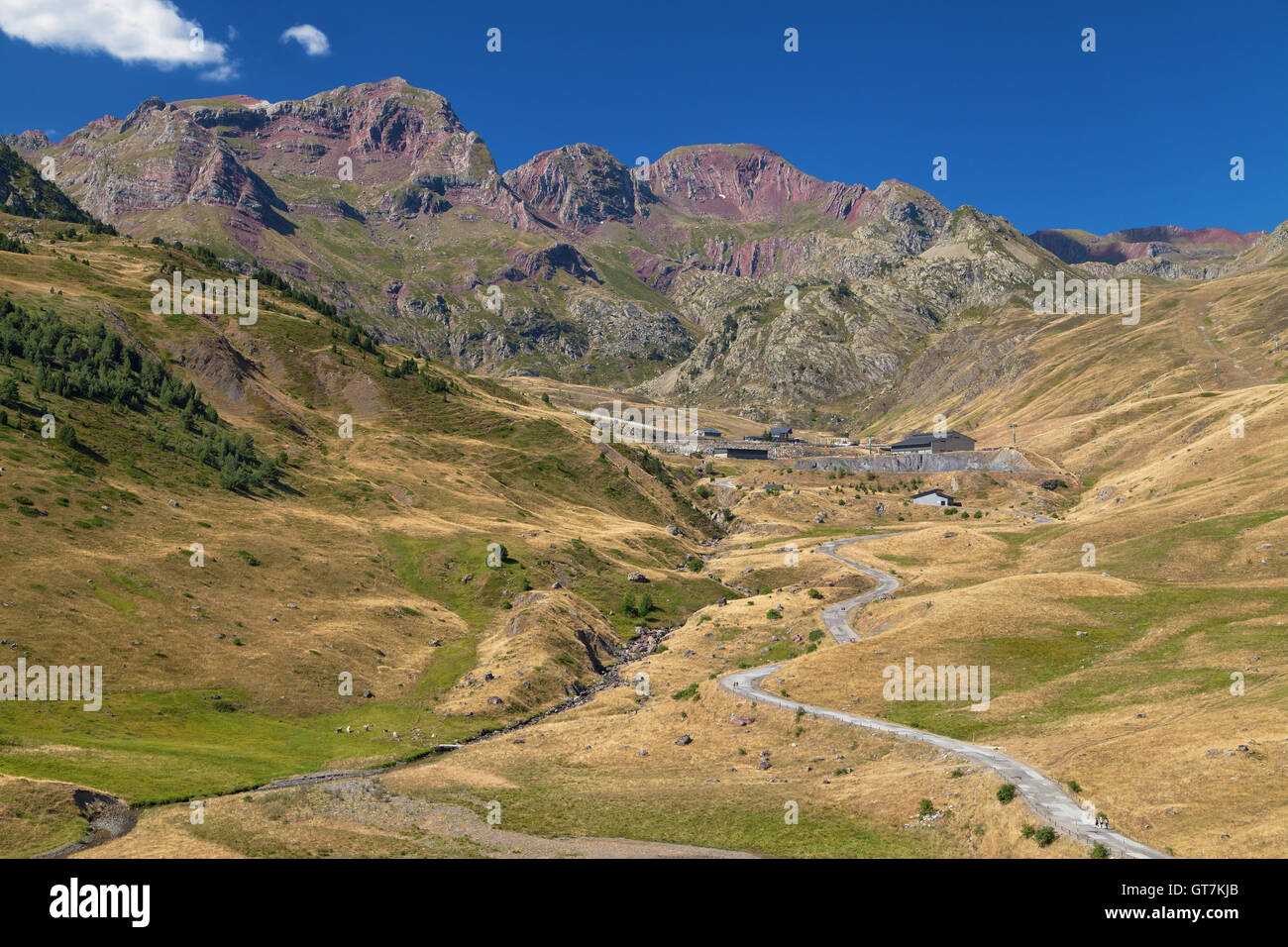 Station de ski de Formigal, à l'été dans les Pyrénées de Huesca, Espagne. Banque D'Images