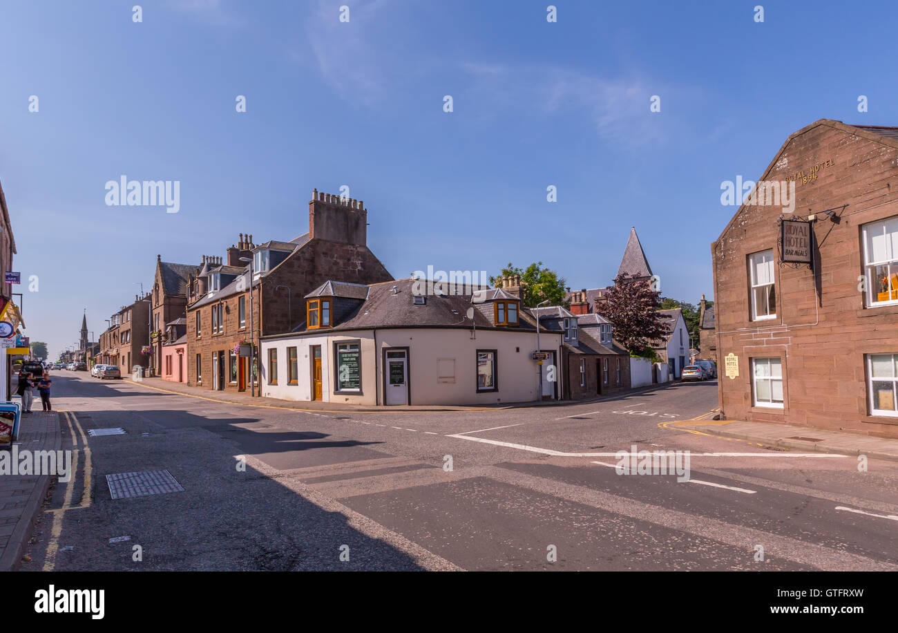 La petite ville de Laurencekirk dans le comté de l'Aberdeenshire, Ecosse, Royaume-Uni Banque D'Images