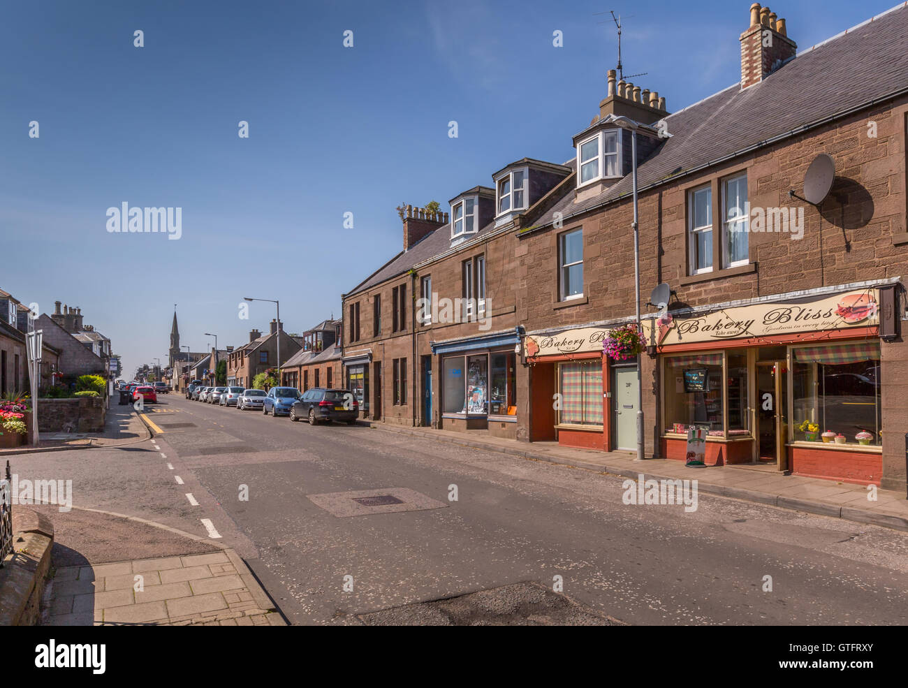 La petite ville de Laurencekirk dans le comté de l'Aberdeenshire, Ecosse, Royaume-Uni Banque D'Images