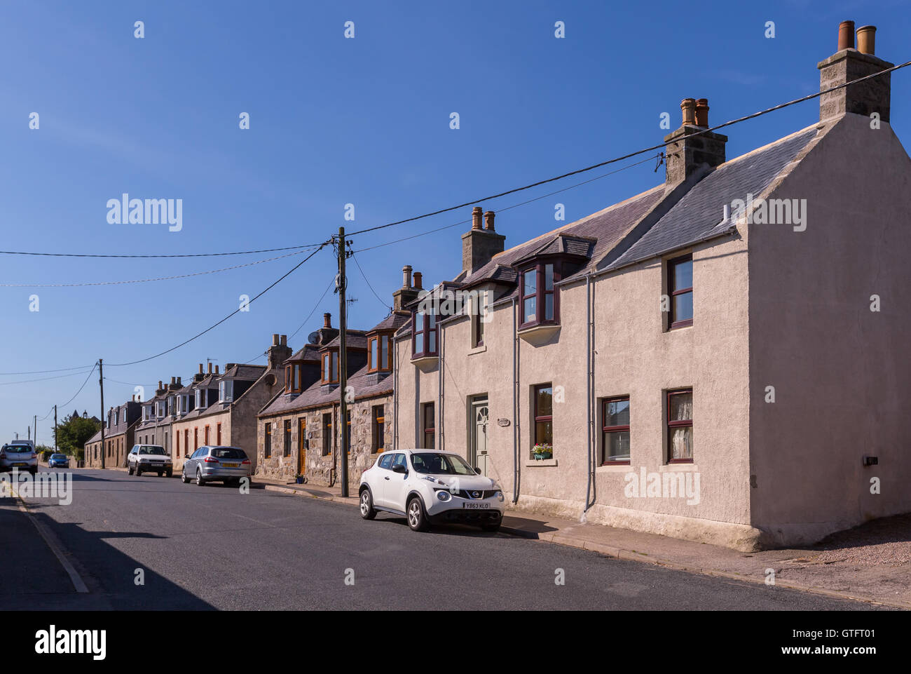 Le petit village de New Aberdour dans le comté de l'Aberdeenshire, Ecosse, Royaume-Uni Banque D'Images