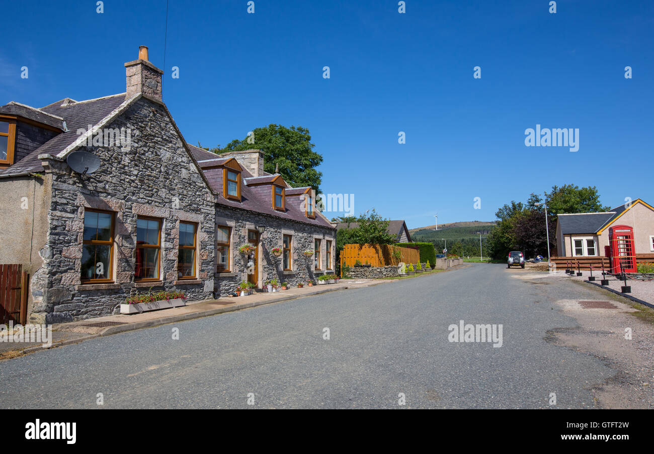 Le petit village de Colpy dans le comté de l'Aberdeenshire, Ecosse, Royaume-Uni Banque D'Images