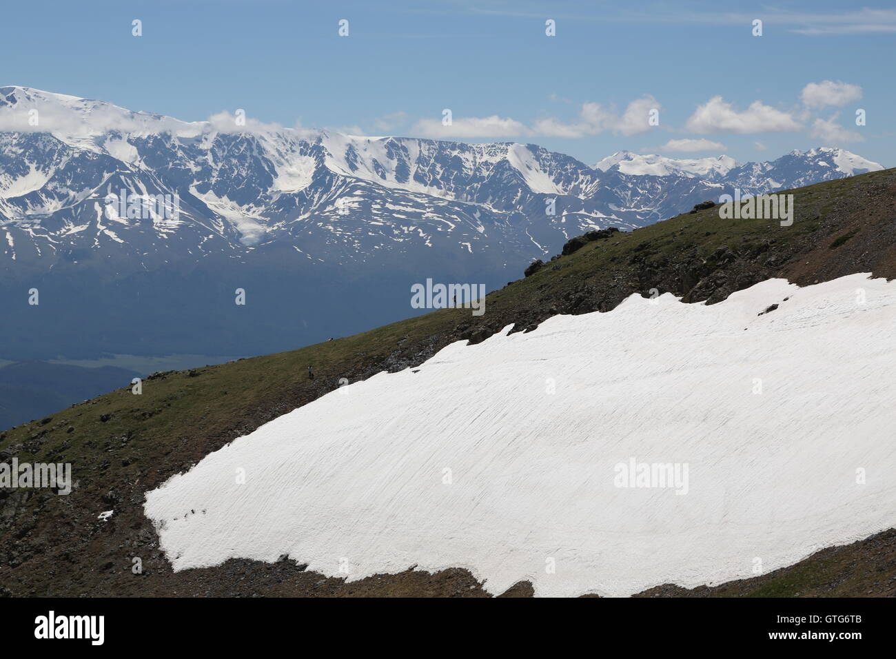 La Russie des paysages de montagne de la région de l'Altaï Banque D'Images