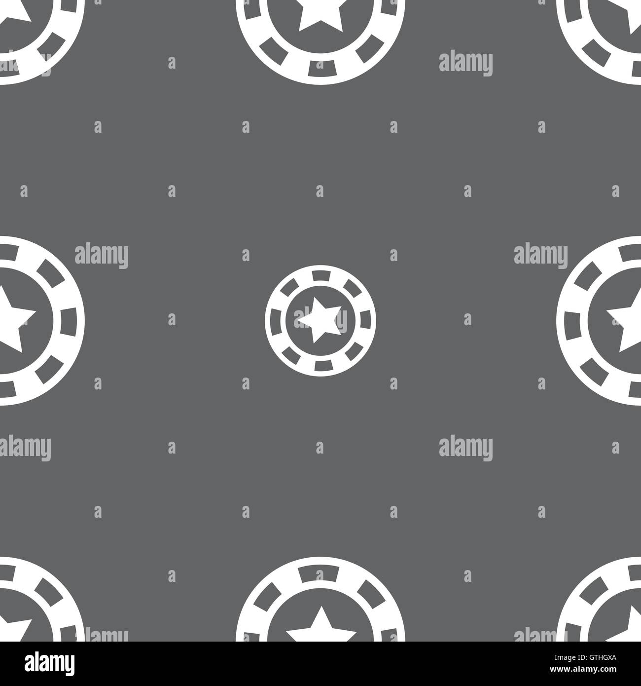 L'icône Casino signe. Motif transparente sur un fond gris. Vector Illustration de Vecteur