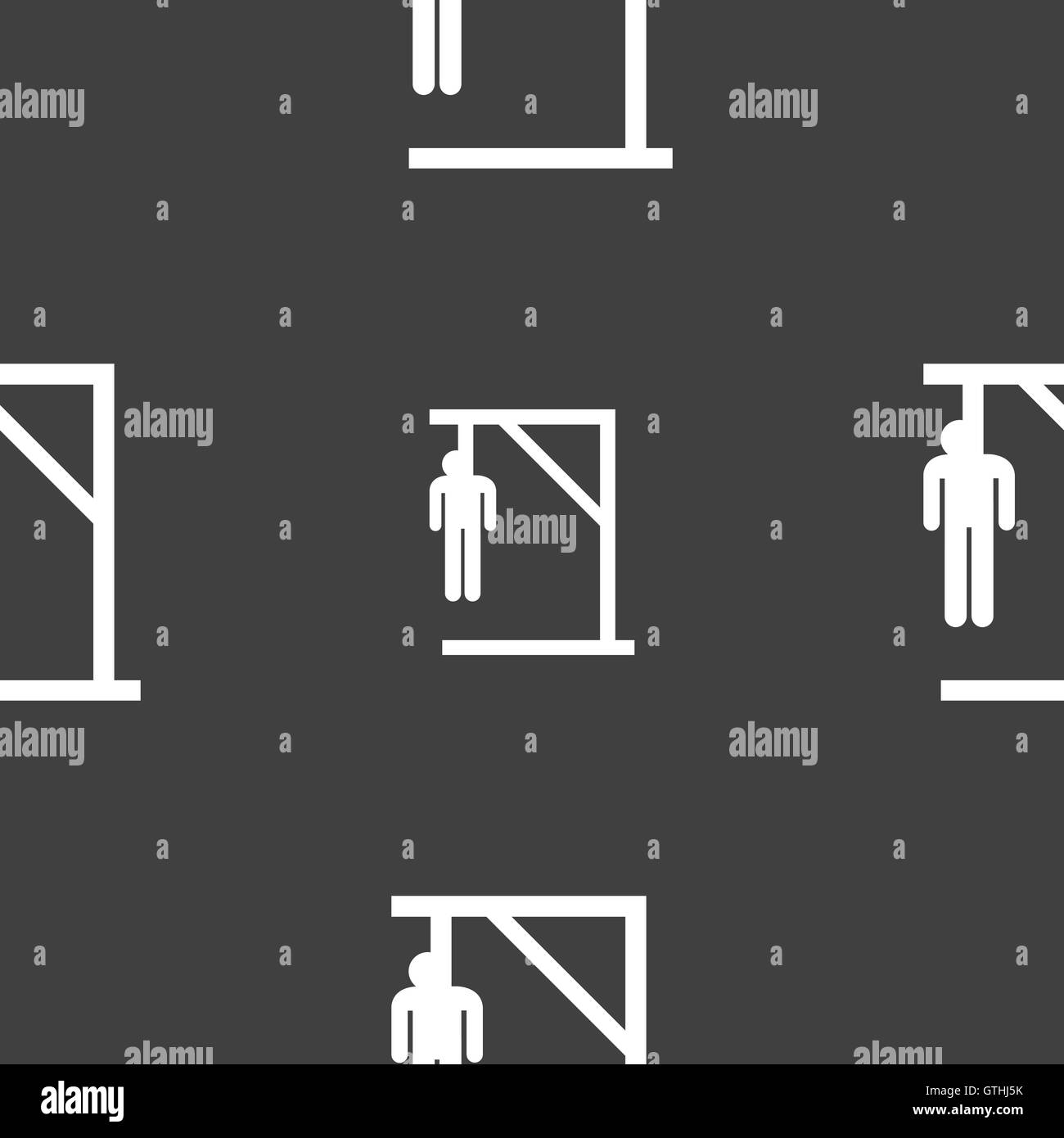 Concept de suicide se déconnecter icône. Motif transparente sur un fond gris. Vector Illustration de Vecteur