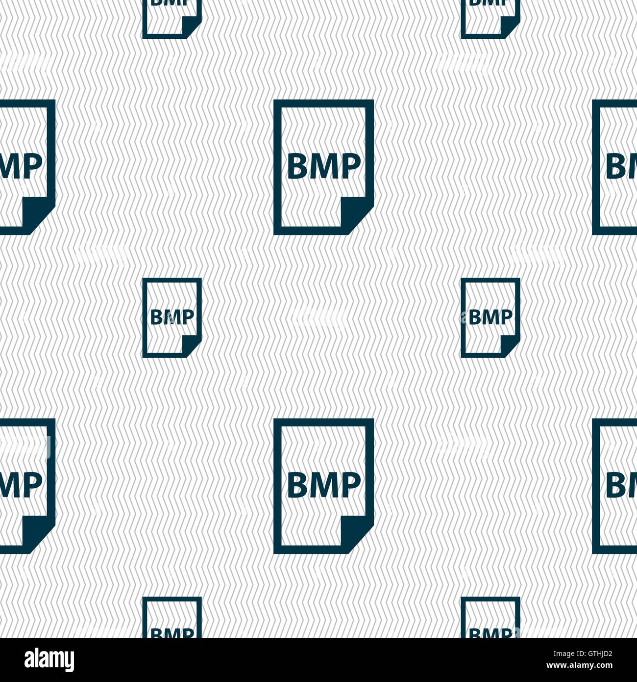 Icône BMP signe. Motif géométrique transparente avec la texture. Vector Illustration de Vecteur
