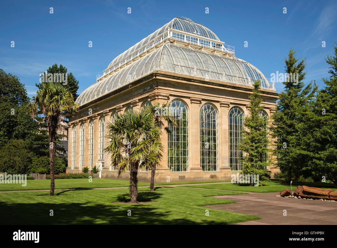 L'Europe, Palm House, Royal Botanic Gardens, Édimbourg, Écosse Banque D'Images