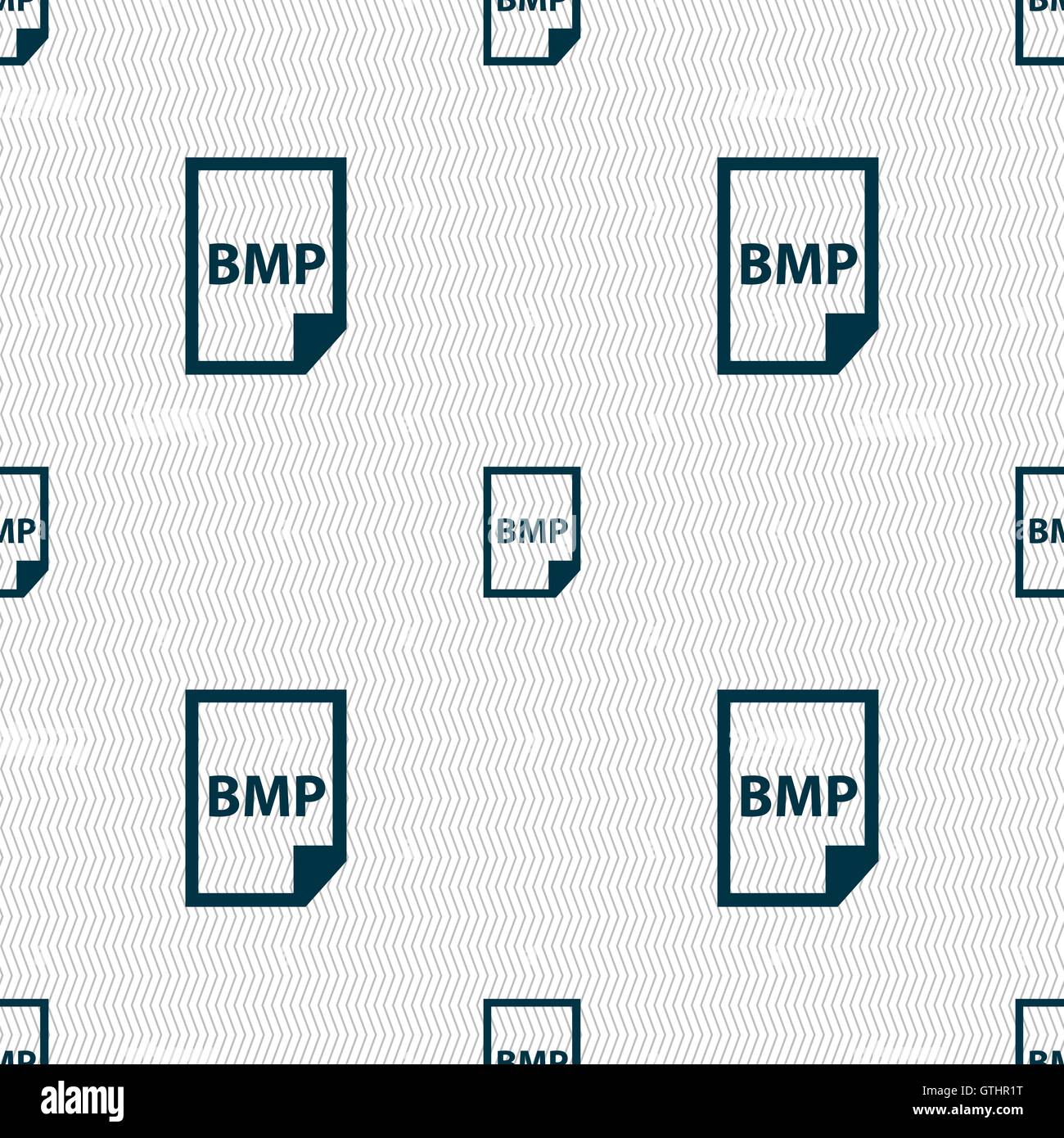 Icône BMP signe. Motif géométrique transparente avec la texture. Vector Illustration de Vecteur