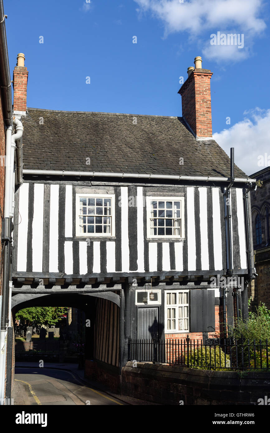 L'église de St Mary de Castro,Leicester UK.Castle Gate House. Banque D'Images