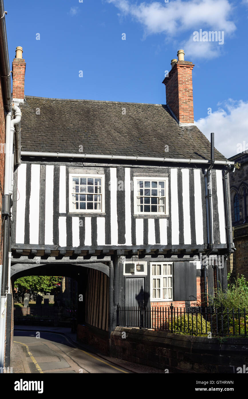 L'église de St Mary de Castro,Leicester UK.Castle Gate House. Banque D'Images