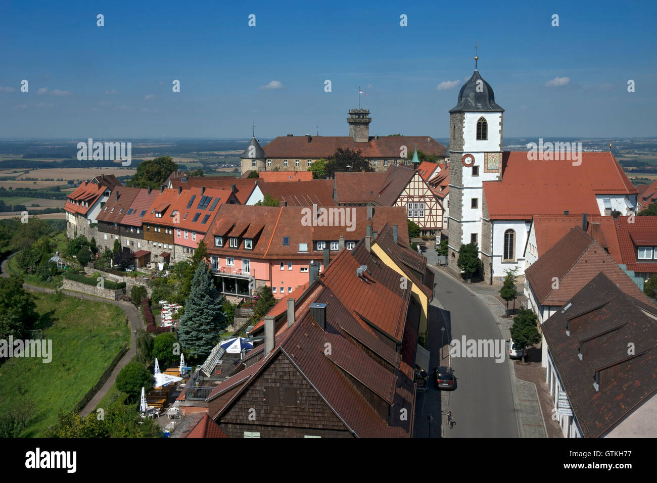 High View de Waldenburg, Baden-Wurttemberg, Allemagne Banque D'Images