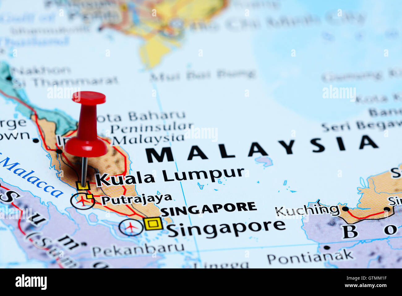 Kuala Lumpur Sur Une Carte De La Malaisie Photo Stock Alamy kuala-lumpur-sur-une-carte-de-la-malaisie-photo-stock-alamy
