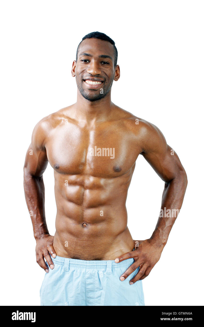 Homme Beau Noir Beau musclé homme noir (13 Photo Stock - Alamy