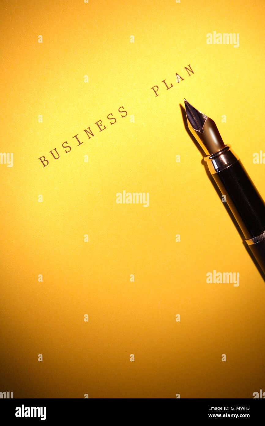 Plan d’affaires Banque D'Images