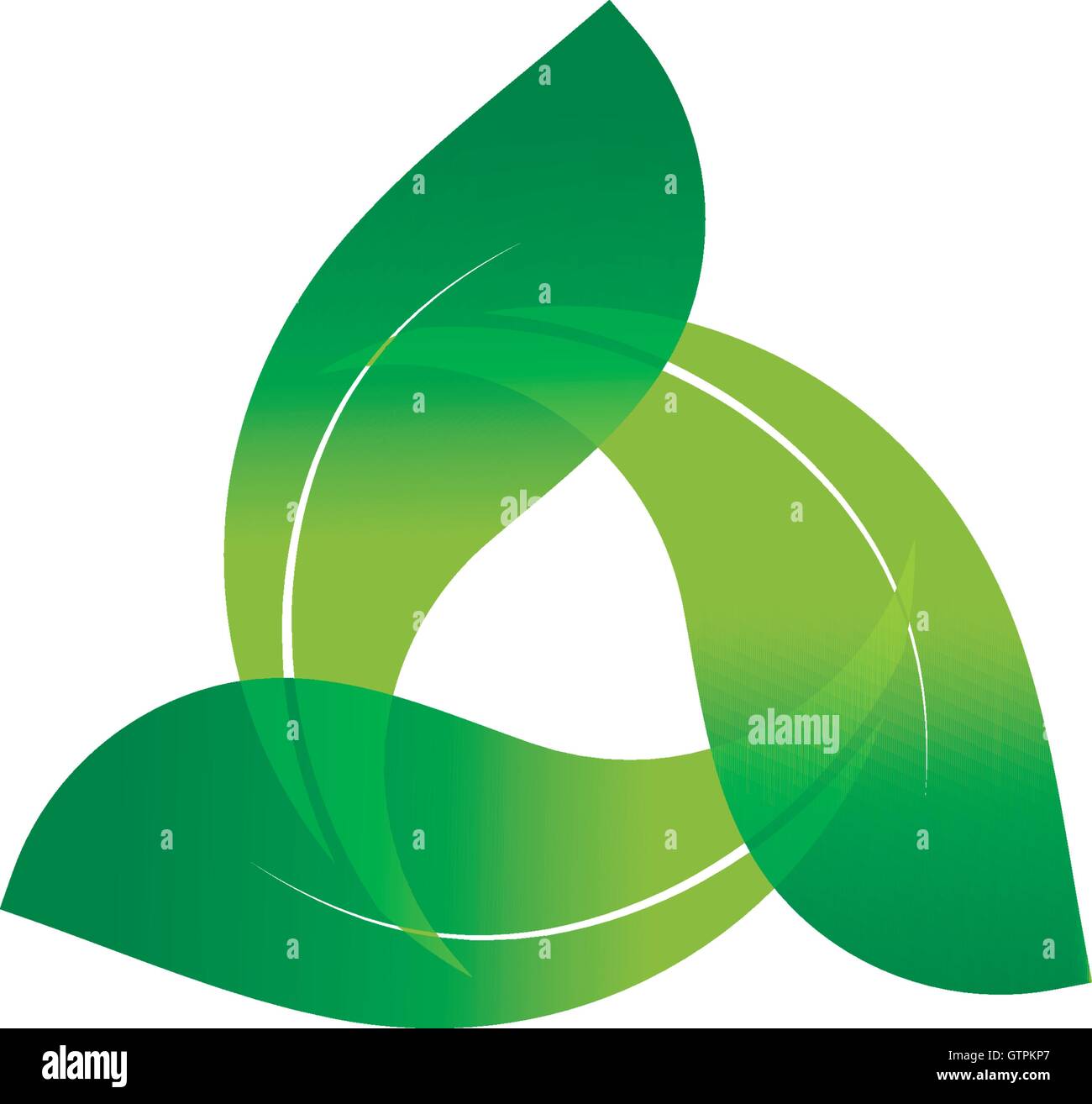La journée de l'énergie éolienne. Logo abstrait vert. Logo de la feuille. Illustration de Vecteur