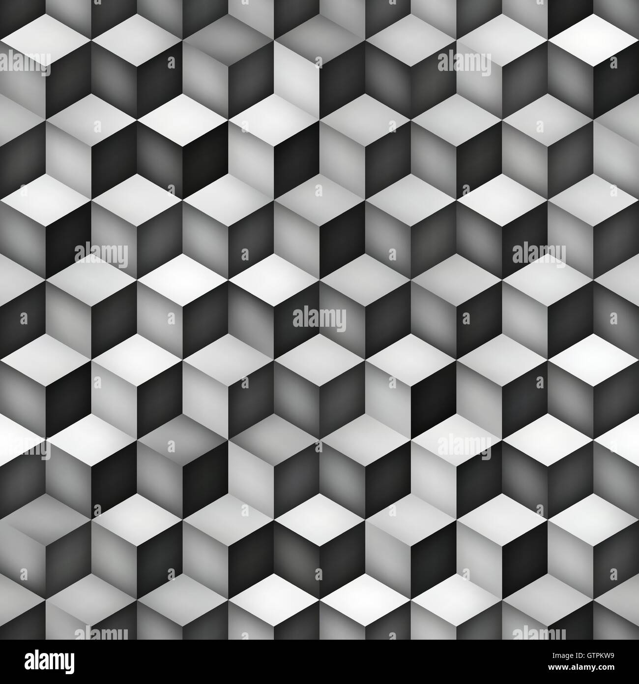 Sans vecteur gradient gris forme Rhombus Cube motif géométrique grille Illustration de Vecteur