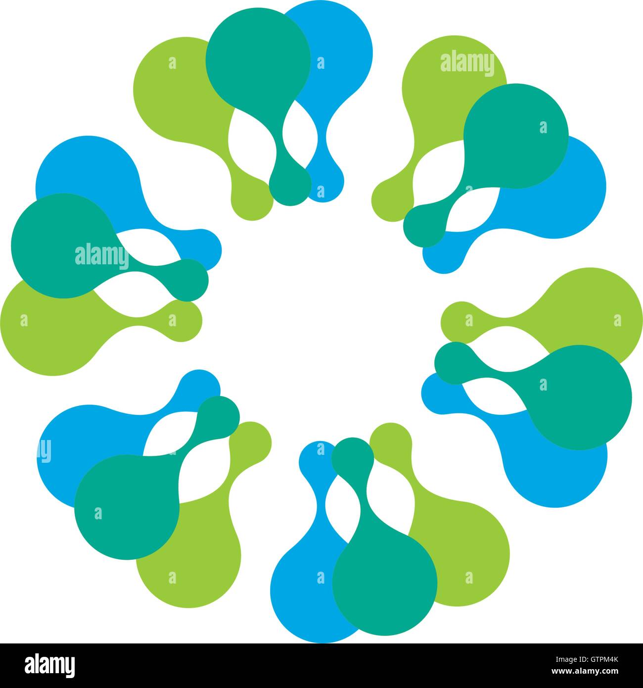 Vector isolated logo sun modèle. Résumé Points symbole. Icône de forme circulaire. Illustration de Vecteur