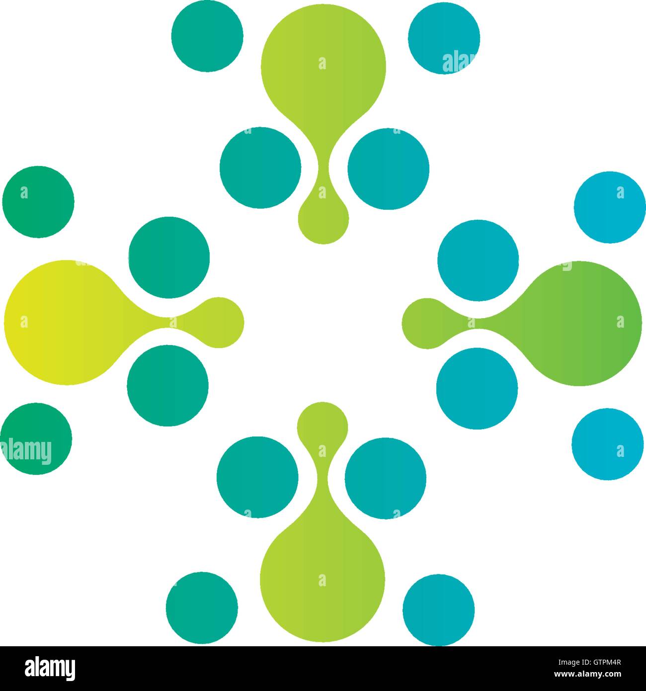 Vector isolated logo sun modèle. Résumé Points symbole. Icône de forme circulaire. Illustration de Vecteur