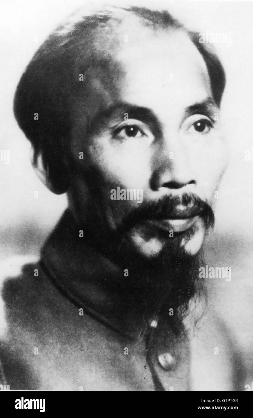 HO CHI MINH (1890-1969) leader communiste vietnamien vers 1948 Banque D'Images