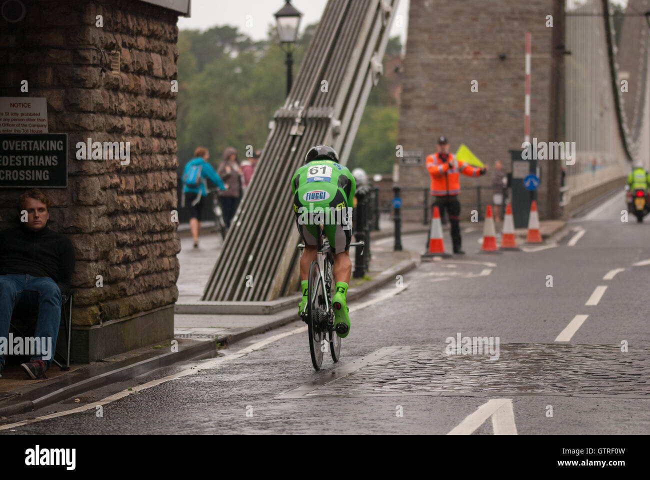 Tour de Bretagne Stage 7A Time Trial Clifton, Bristol. 10 septembre 2016, Bardiani CSF, Crédit : Nate/Alamy Live News Banque D'Images