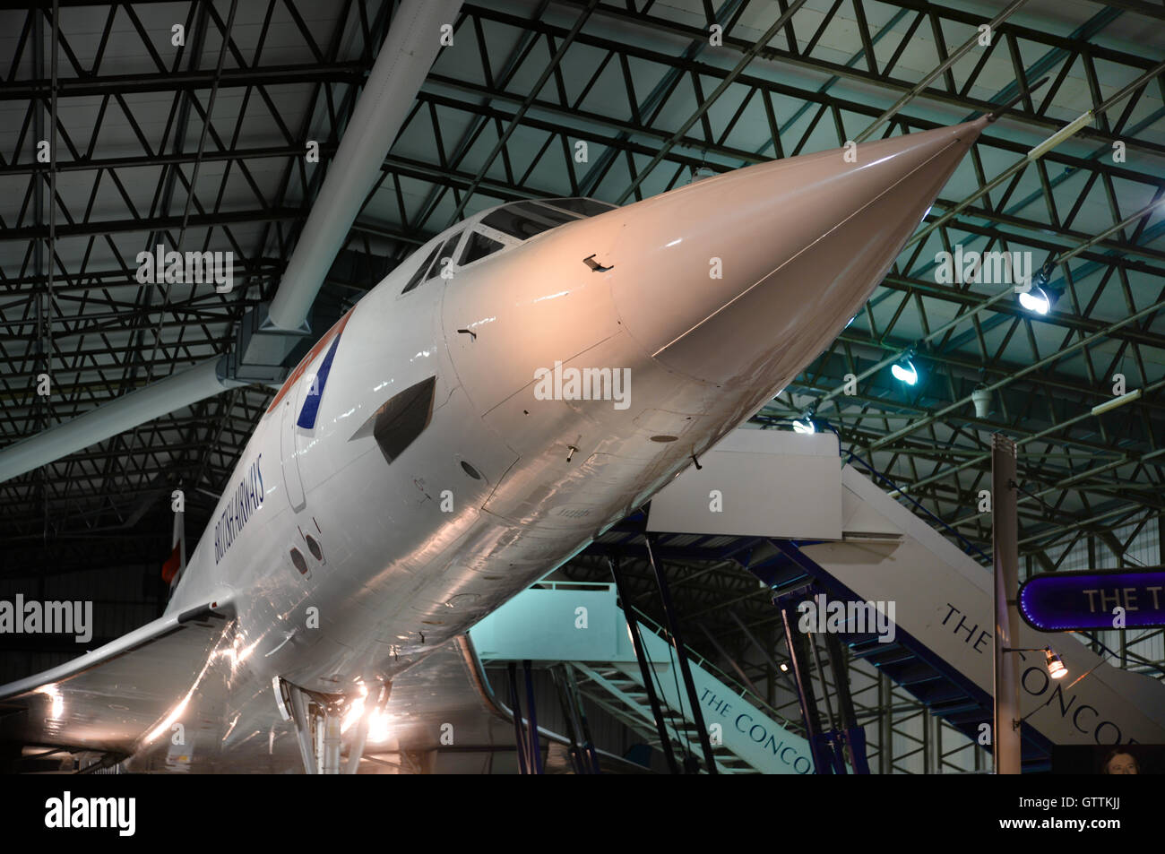 Concorde G-BOAA sur l'affichage à l'East Fortune en Ecosse Banque D'Images