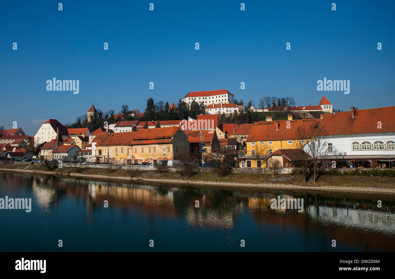 La ville de Ptuj, la Slovénie, l'Europe centrale Banque D'Images