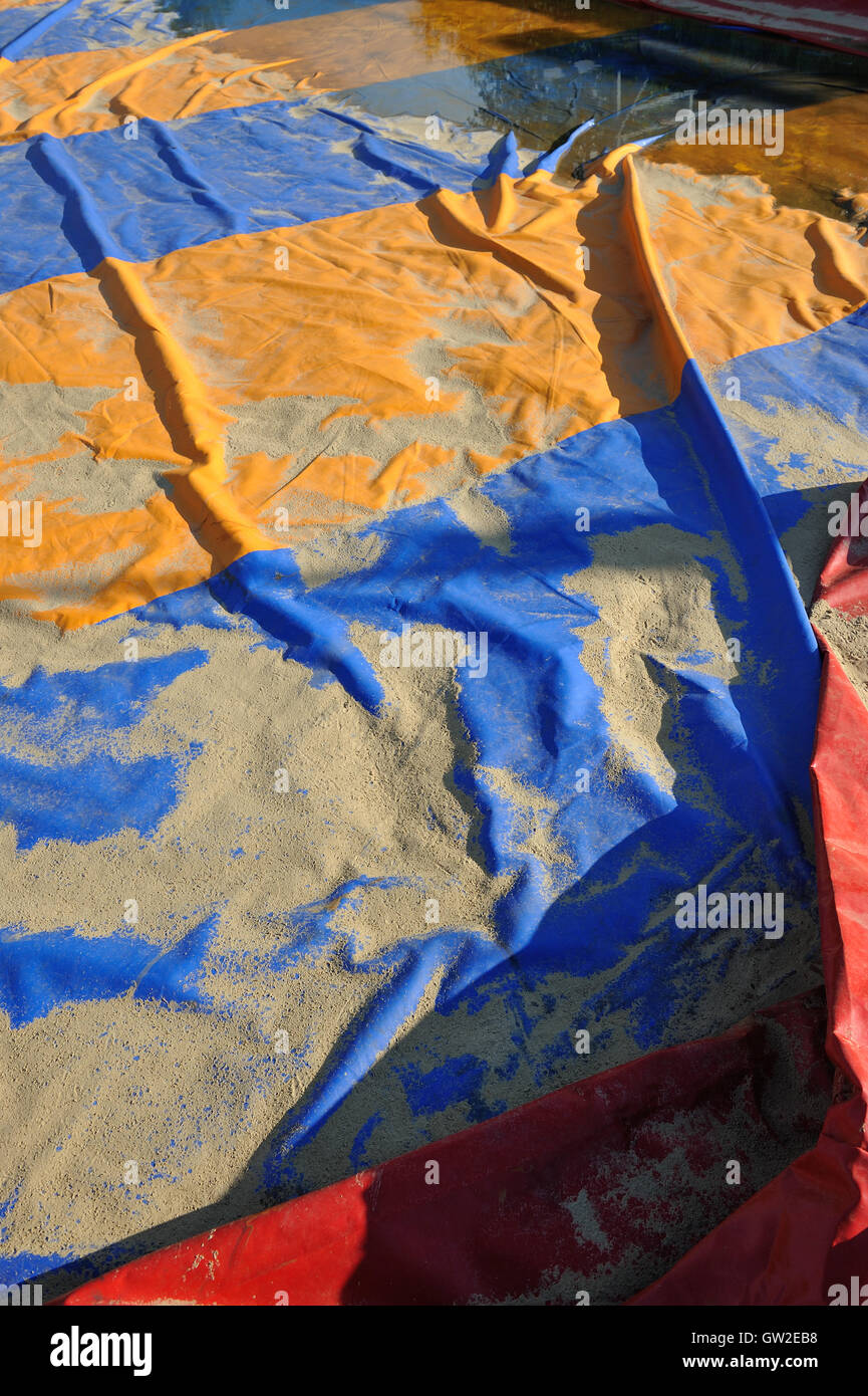 Image en arrière-plan. Une tente de cirque. Banque D'Images