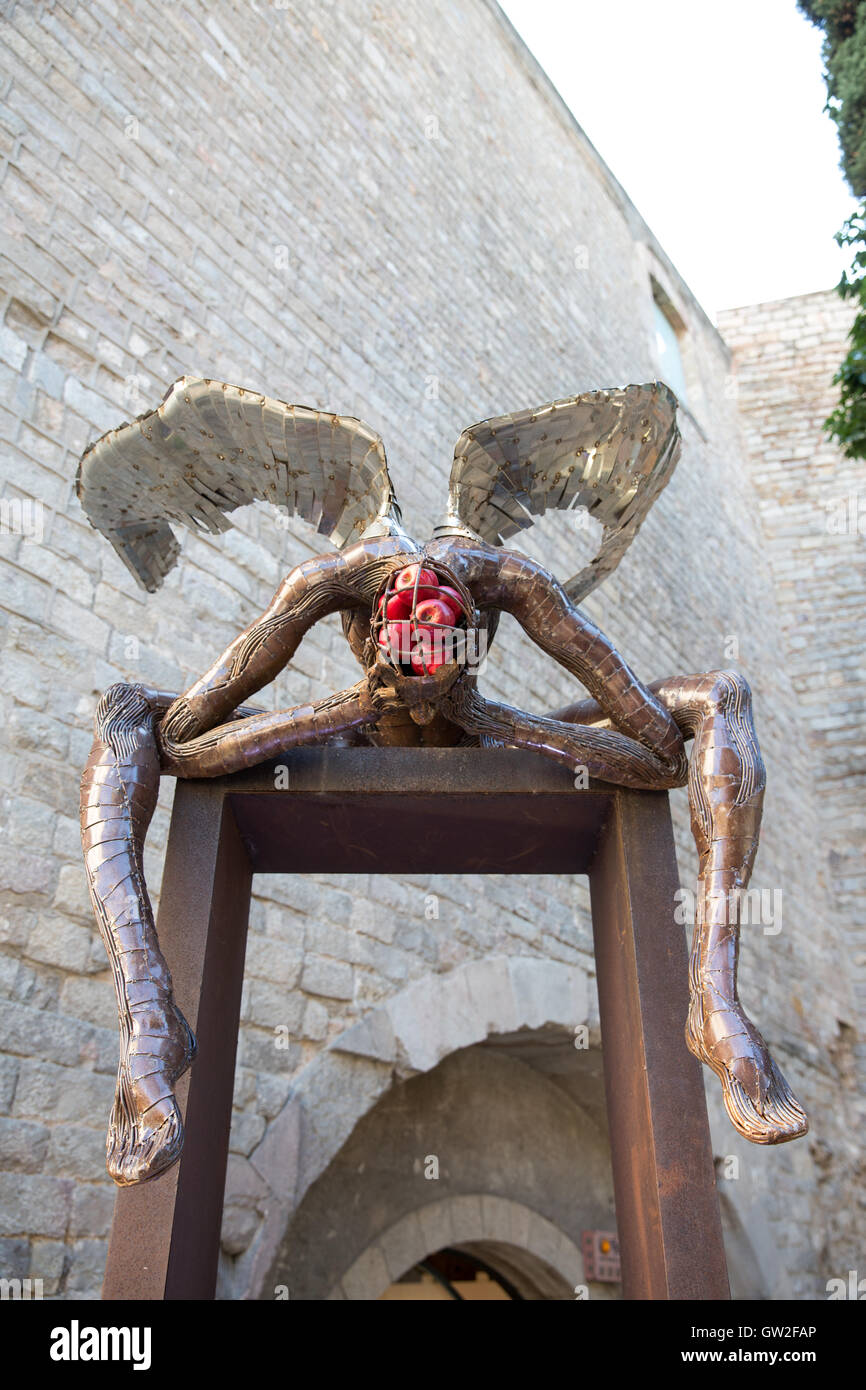 La sculpture à Barcelone, Espagne. Banque D'Images
