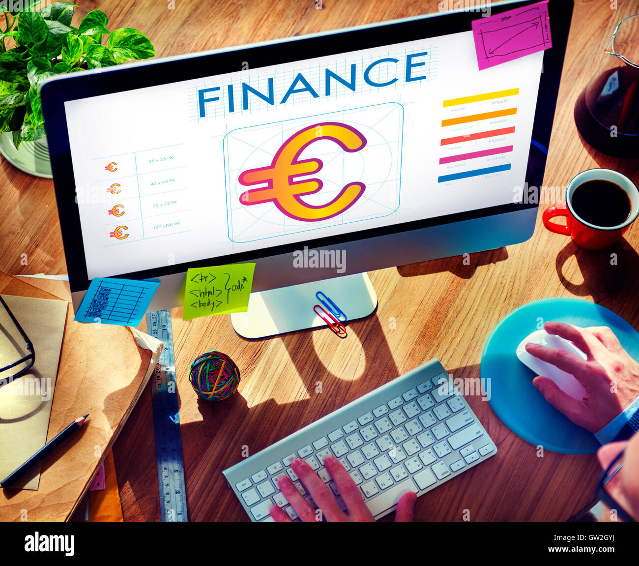 Concept de trésorerie en monnaie Finance Argent Banque D'Images