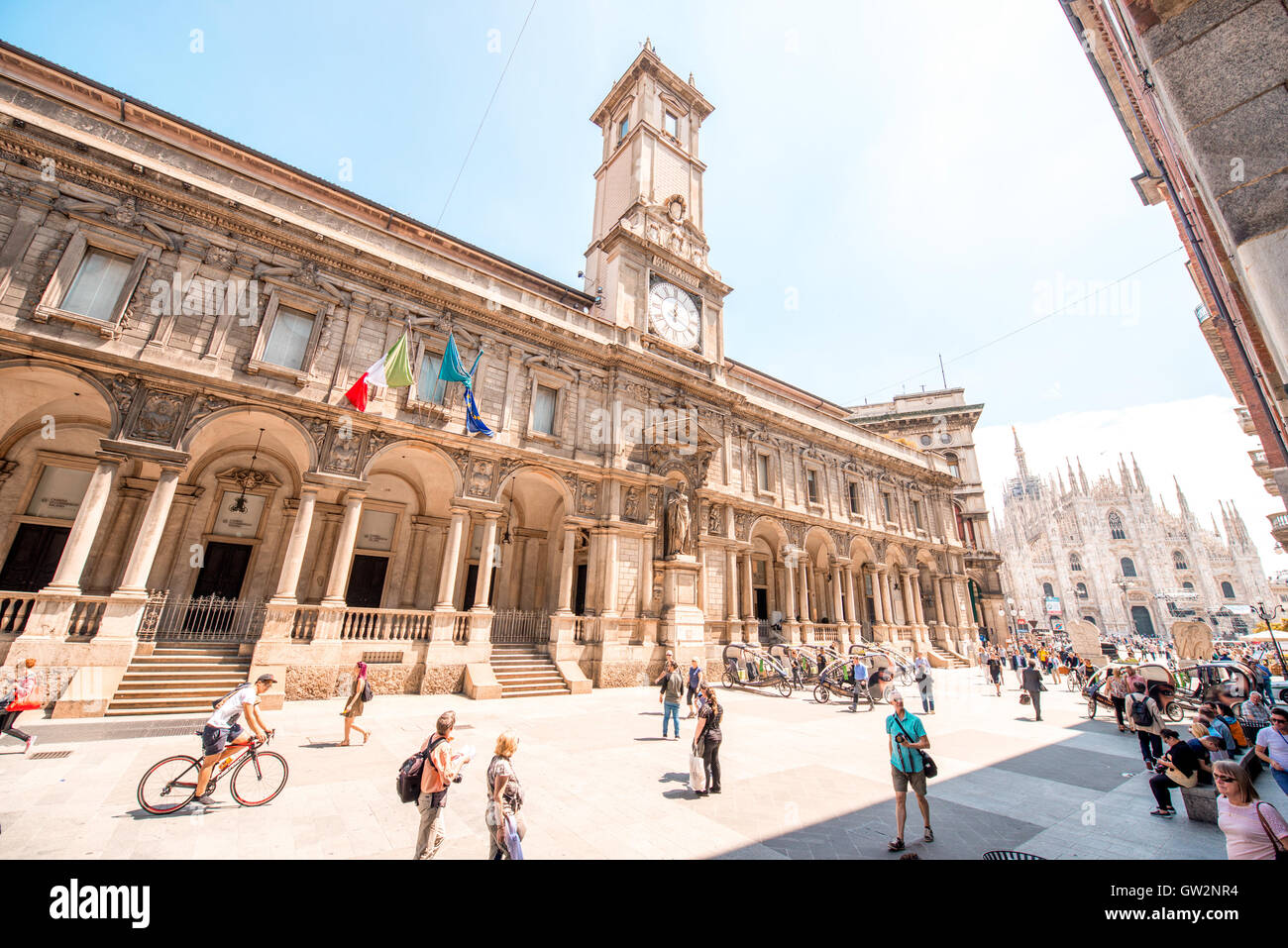 Le centre-ville de Milan Banque D'Images