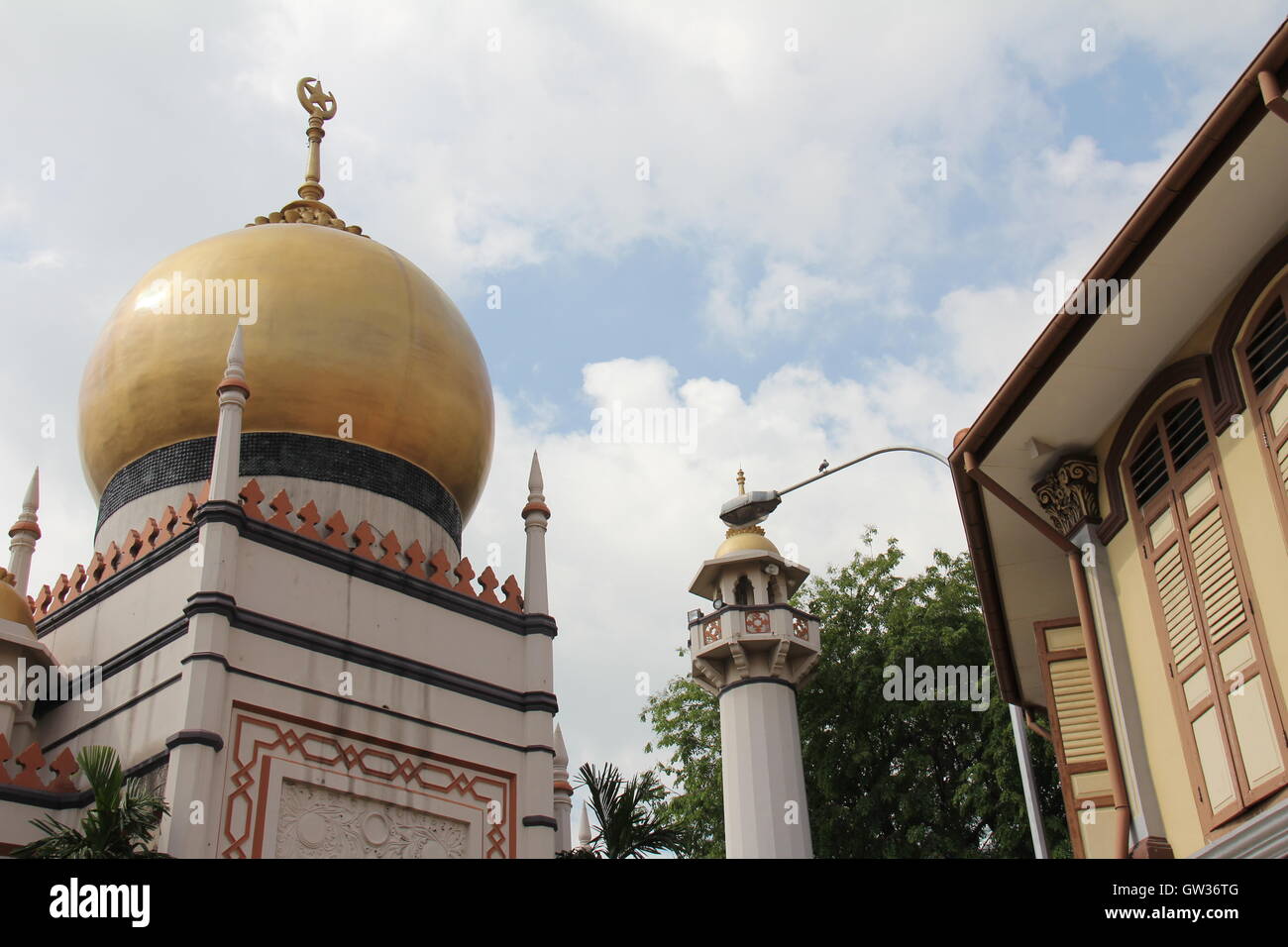 Mosquée Masjid Sultan à Singapour Banque D'Images