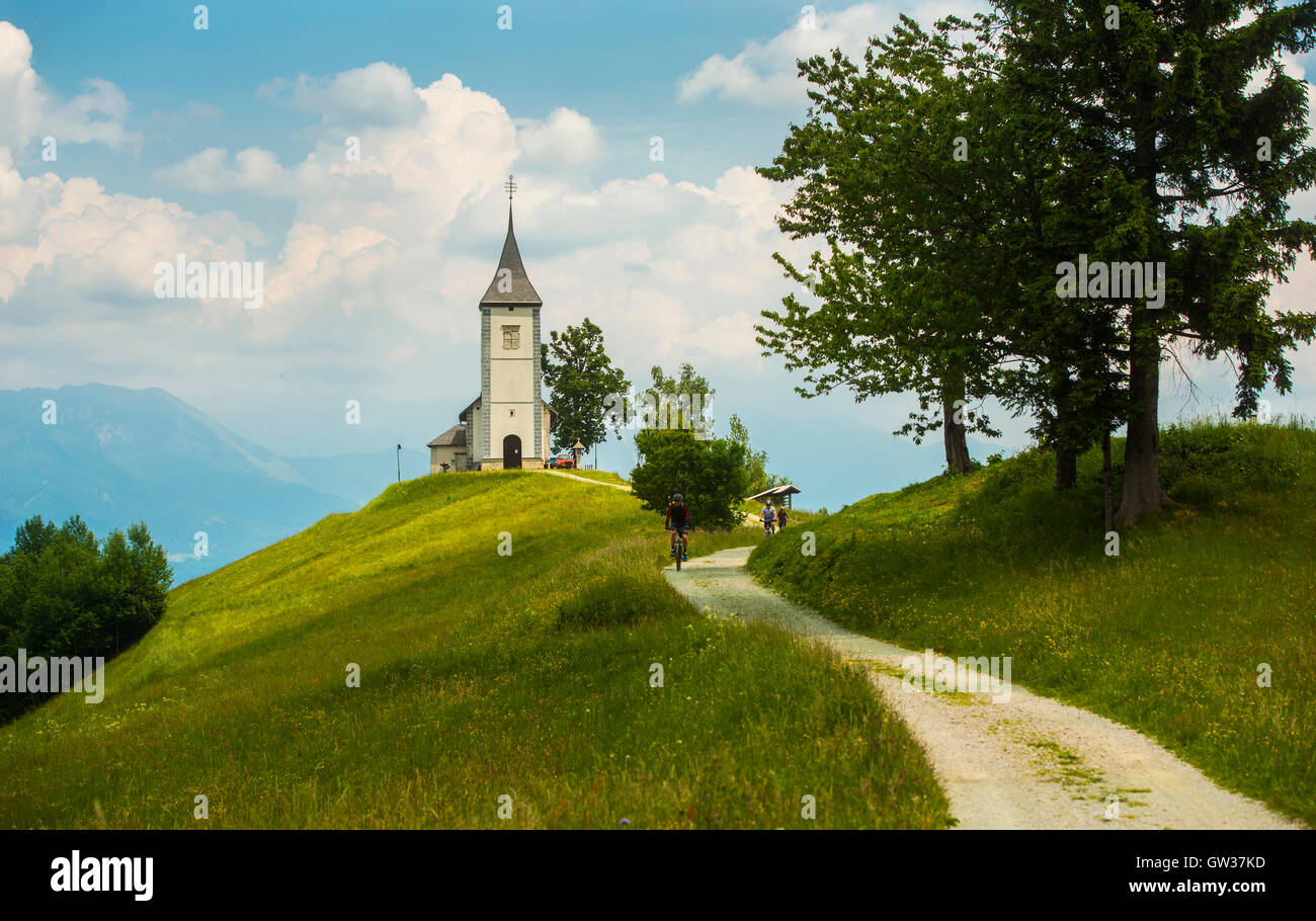 Église Jamnik, Slovénie Banque D'Images