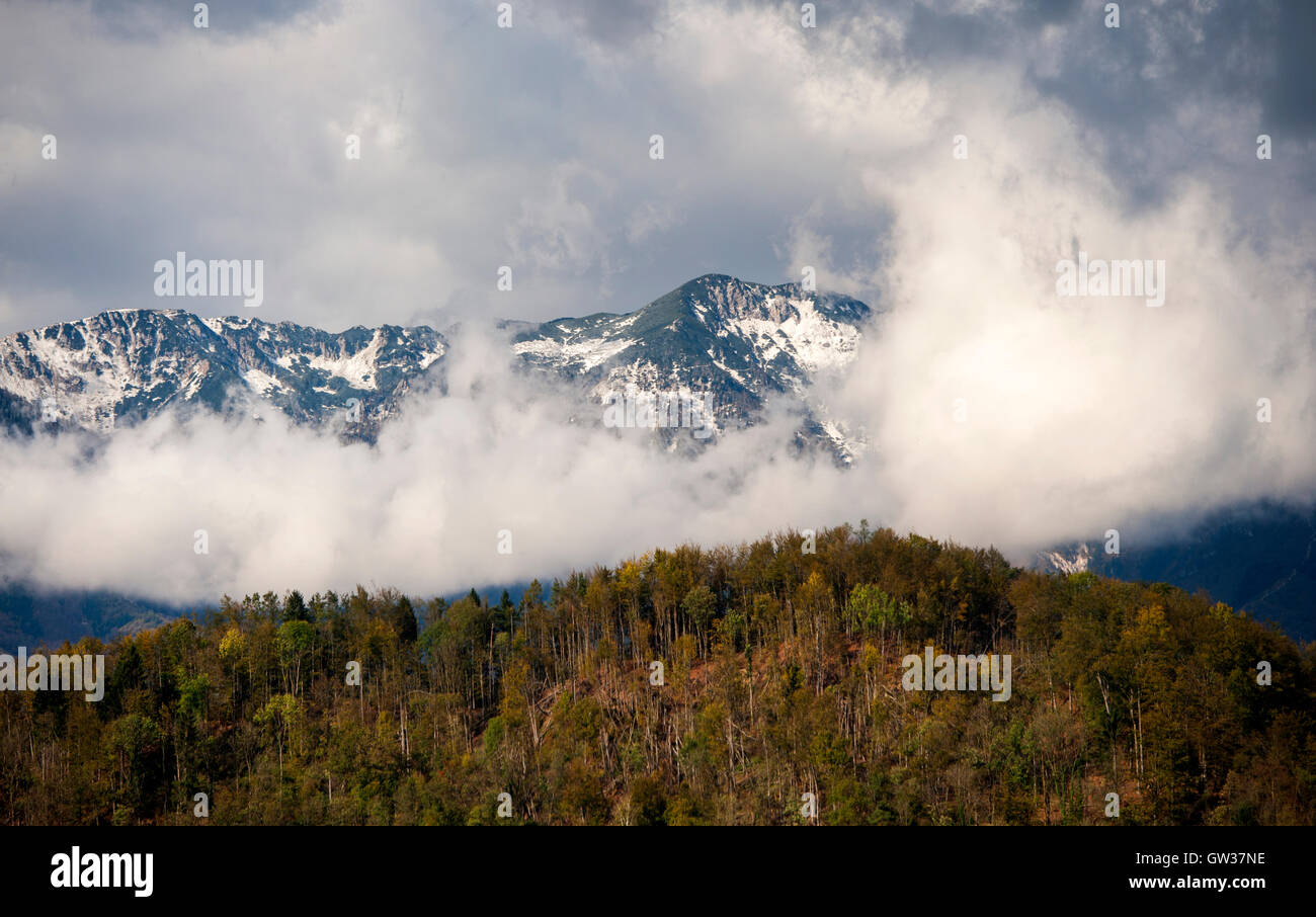 Kamnik - Alpes Savinja, Slovénie Banque D'Images