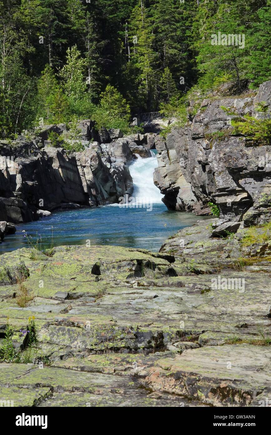 McDonald Creek, Glacier National Park, Montana Banque D'Images