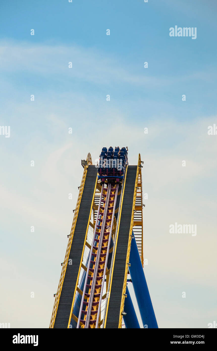 La belle Six Flags Great Adventure amusement park. New Jersey - États-Unis d'Amérique. Banque D'Images