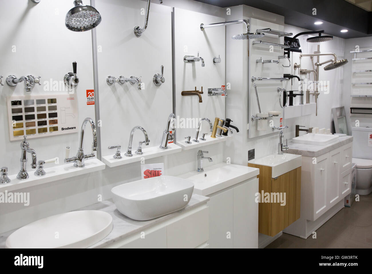 Sanitaires salle de bains showroom détaillant dans Sydney, New South Wales,  Australie Photo Stock - Alamy