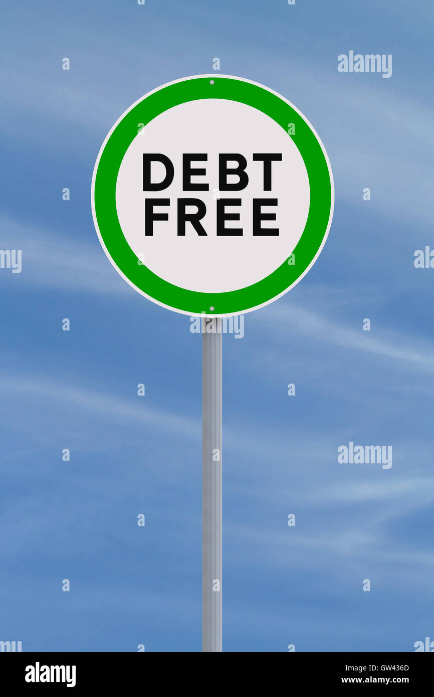 Libre de dettes Banque D'Images