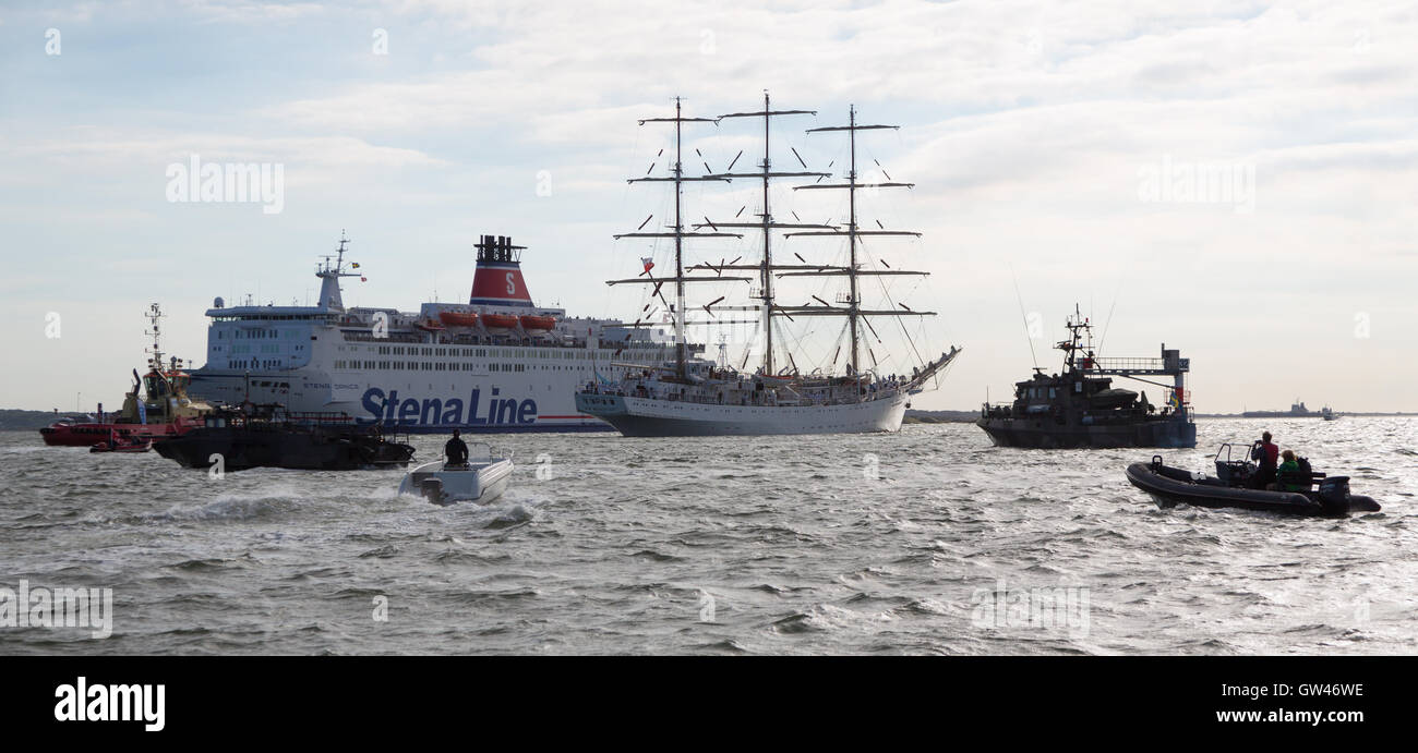 Dernier jour de course des grands voiliers à Göteborg 2016 Banque D'Images