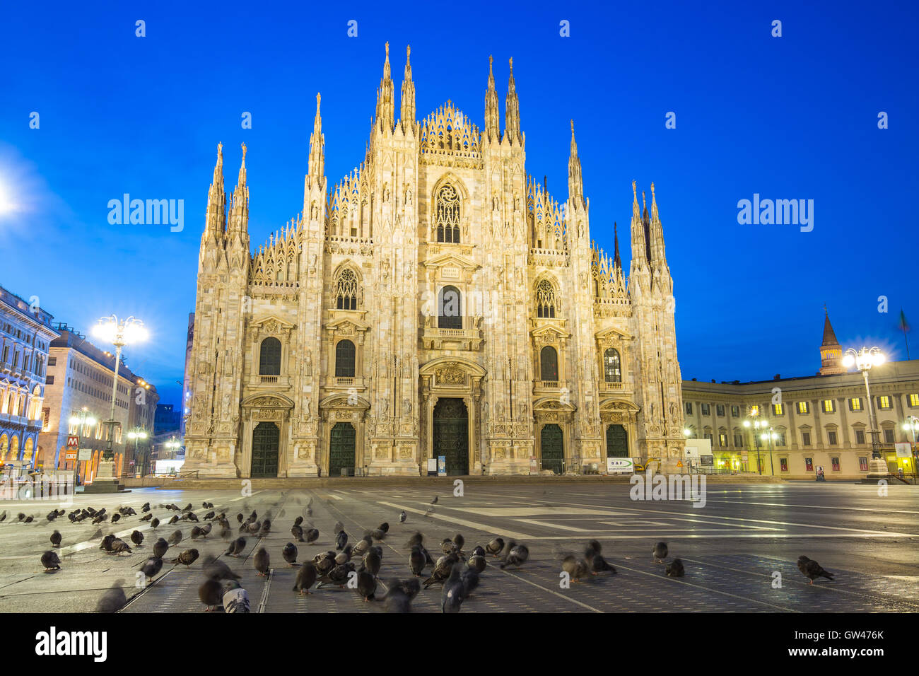 Le Duomo de la cathédrale de Milan à Milan, Italie. Banque D'Images