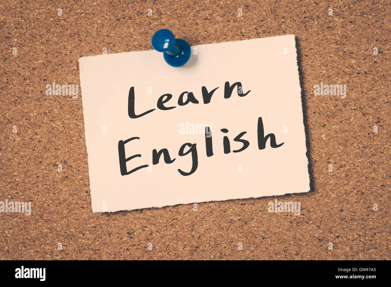 apprendre l’anglais Banque D'Images