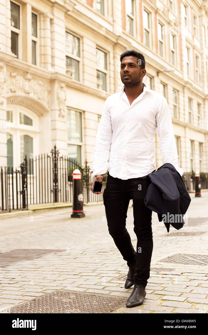 Portrait d'un indien dans la rue Banque D'Images