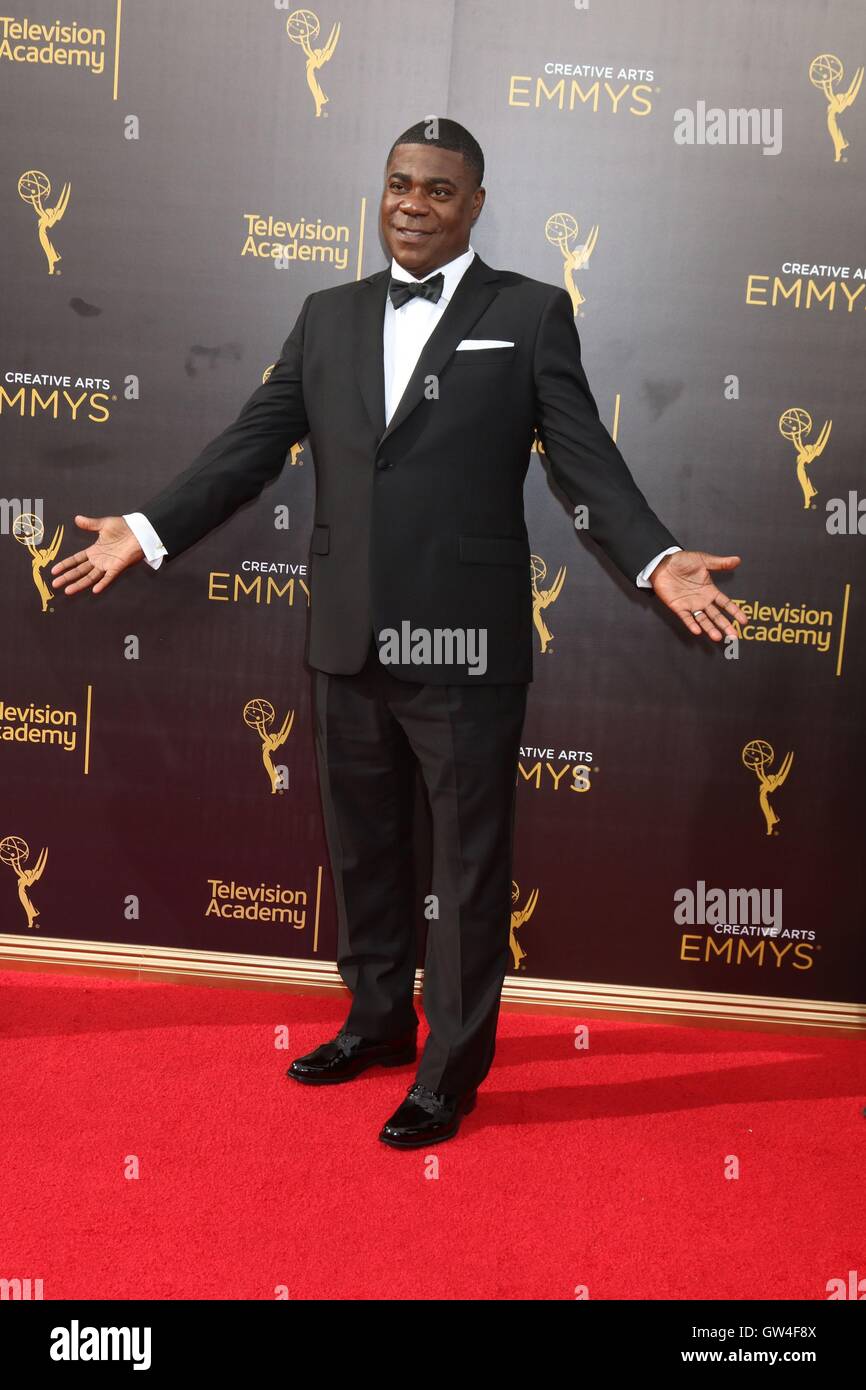 Los Angeles, CA, USA. 10 Sep, 2016. Tracy Morgan aux arrivées pour 2016 Creative Arts Emmy Awards - SAT, Microsoft Theatre, Los Angeles, CA Septembre 10, 2016. Credit : Priscilla Grant/Everett Collection/Alamy Live News Banque D'Images