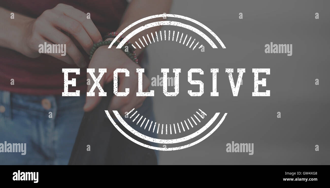 Label de qualité Excellence Premium Original Concept Banque D'Images