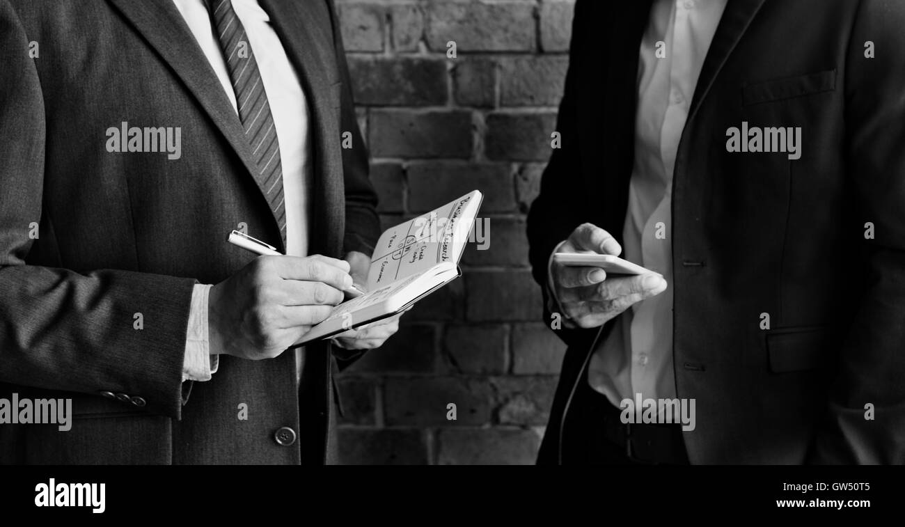 Réunion de discussion d'affaires Demande de travail Concept Banque D'Images