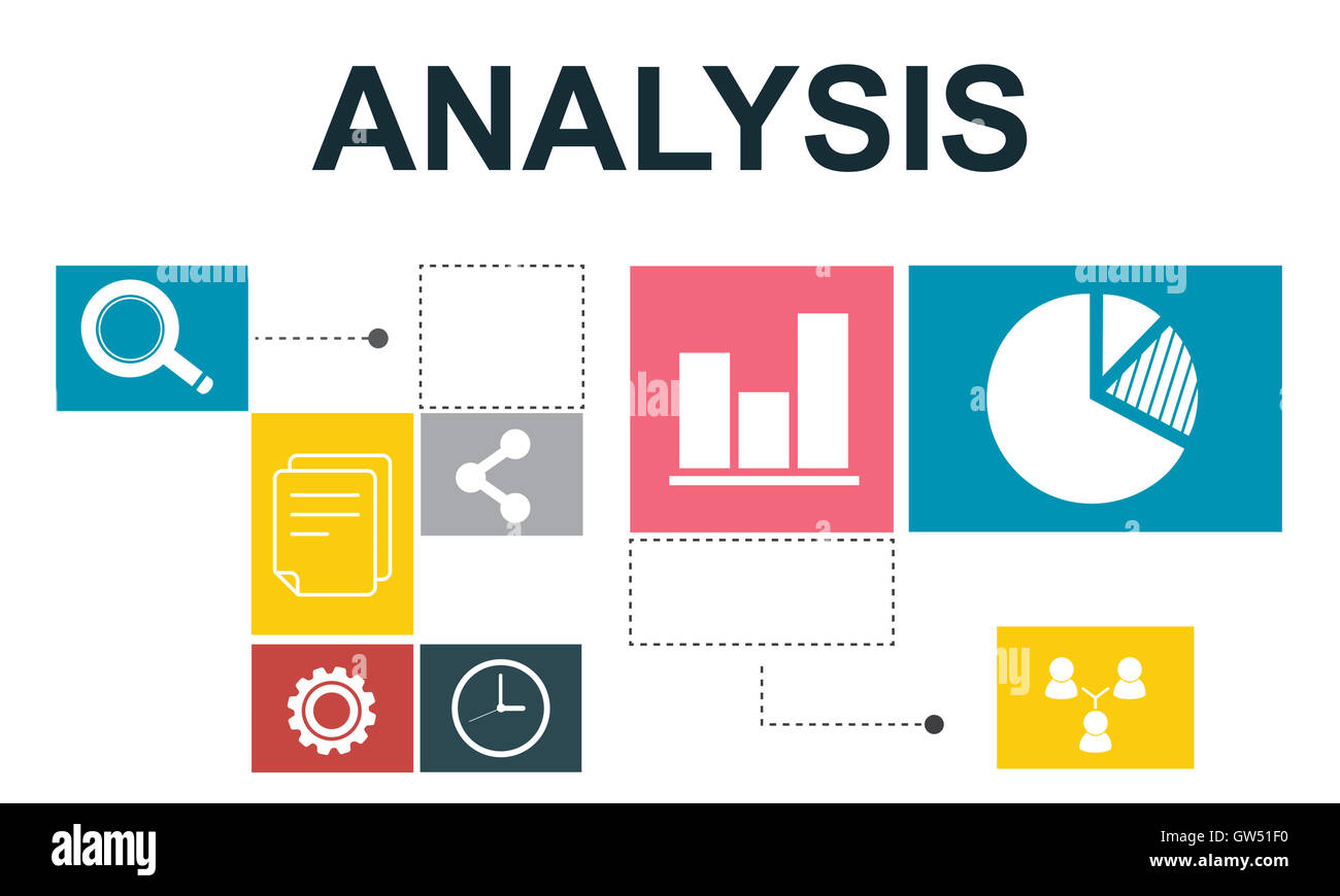 L'analyse des données de l'information Concept Rapport Analytics Banque D'Images