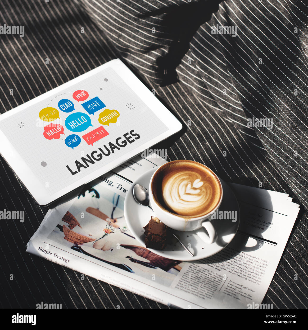 Salutations Concept multilingue Langues Banque D'Images