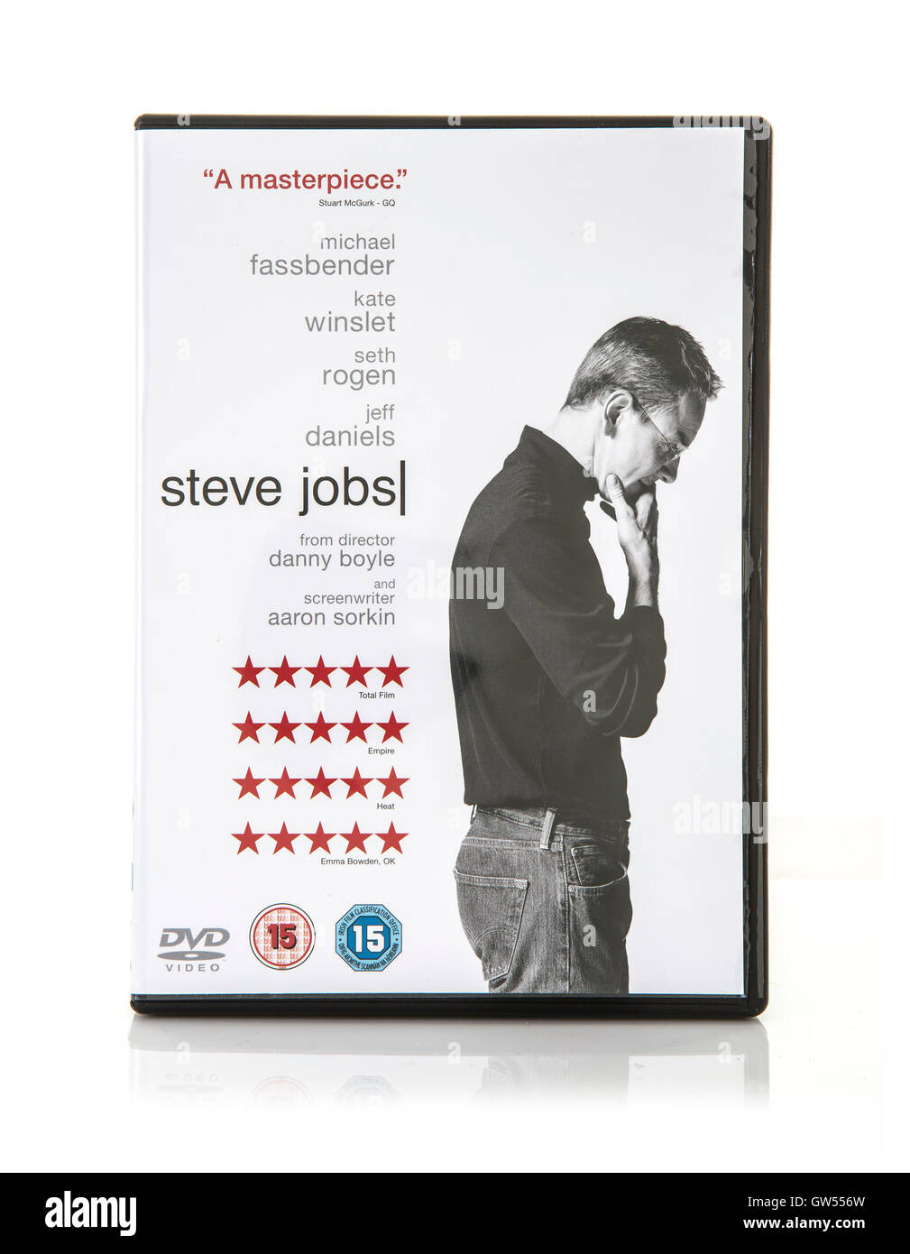 DVD du film 2015 Steve Jobs Banque D'Images