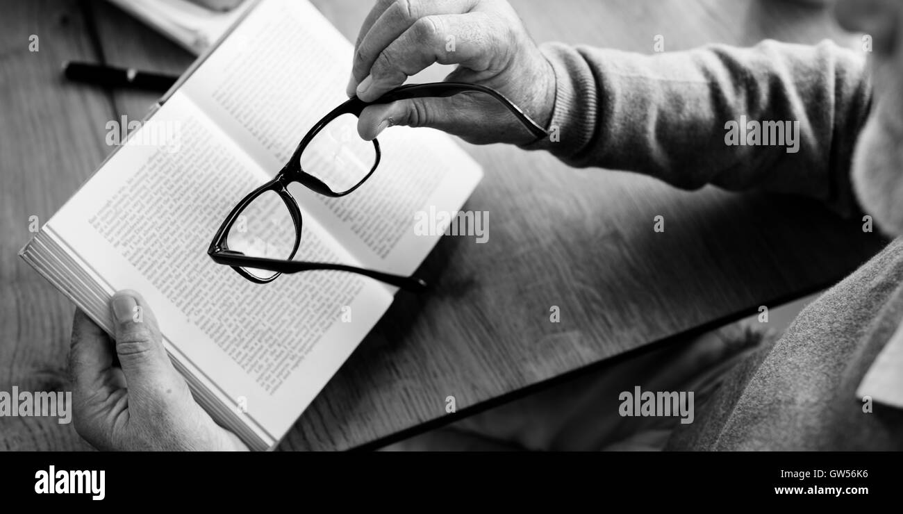 Personnes âgées Man Concept Détente Banque D'Images