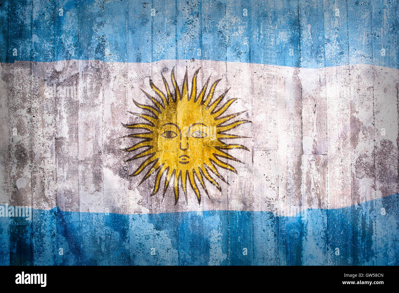 Grunge Style D Argentine Drapeau Sur Un Mur De Brique Pour Le Fond Photo Stock Alamy