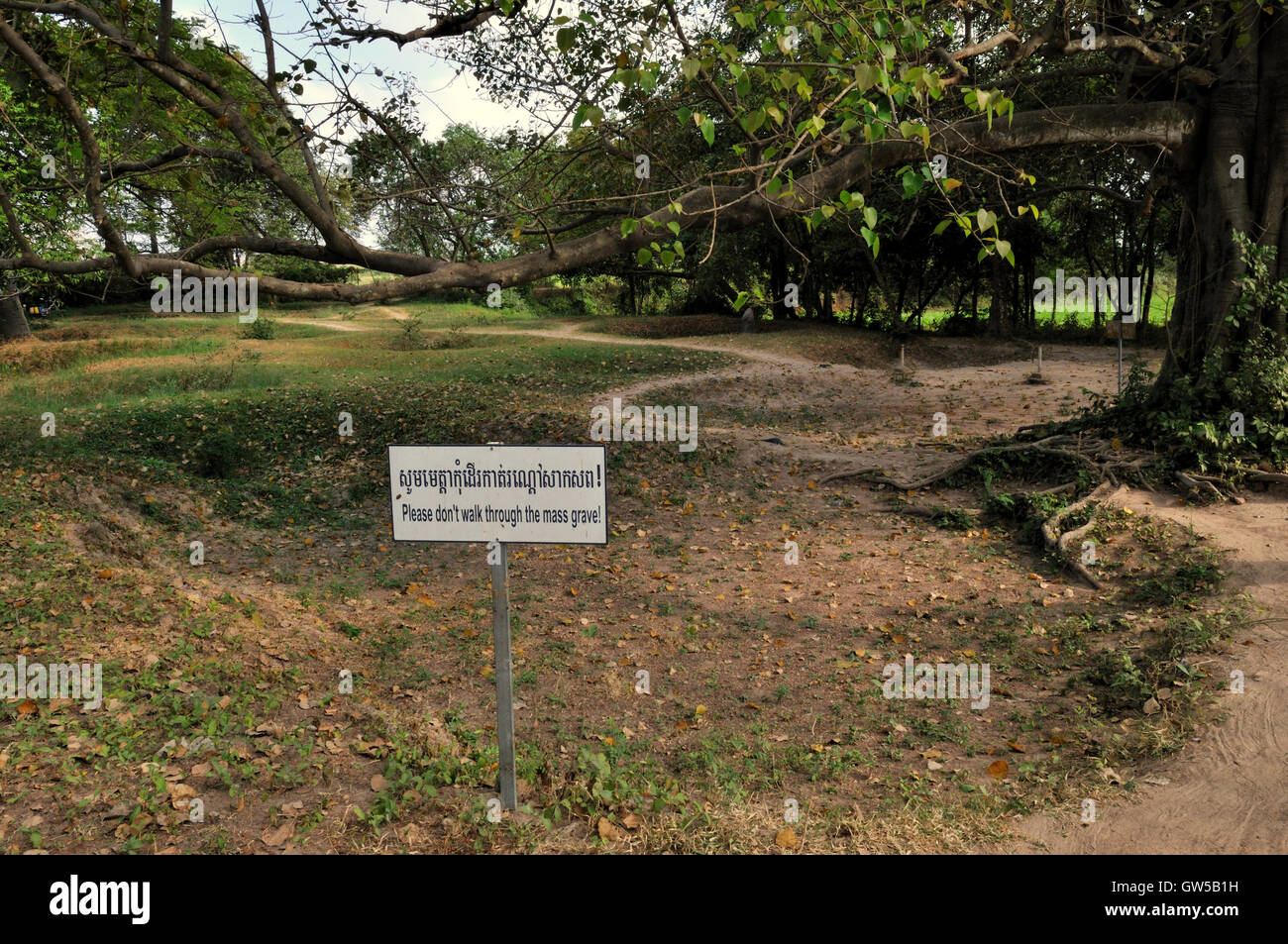 Phnom Penh - Choeung Ek Killing Fields - où le régime des Khmers Rouges exécutés 17 000 personnes entre 1975 et 1979 Banque D'Images